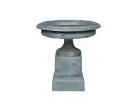 Madison Cast Iron Garden Urn & Pedestal Set