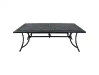 Positano Cast Aluminium Outdoor Dining Table, 213cm