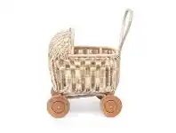 Koby Rattan Doll Pram
