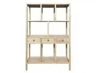 LivingStyles Jiajing Reclaimed Elm Timber Oriental Display Shelf offer