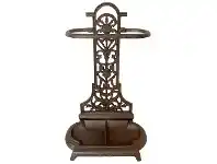 LivingStyles Victoria Cast Iron Umbrella Stand, Antique Rust offer