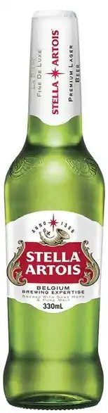 Coles Stella artois bottles 24x330ml offer