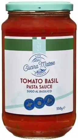 Coles Cucina matese pasta sauce 550g offer