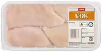 Coles Coles rspca approved breast fillets large pack offer