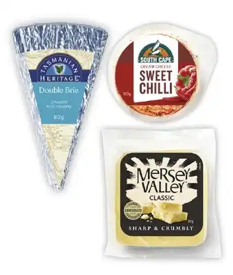 Coles Little entertainers tasmanian heritage, mersey valley or south cape cheese 80g offer