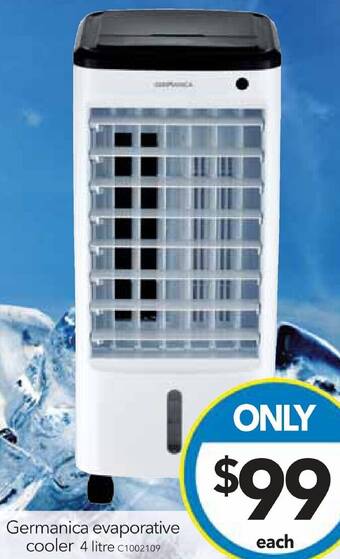 Cheap as Chips Germanica evaporative cooler 4 litre offer