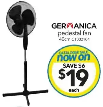 Cheap as Chips pedestal fan offer