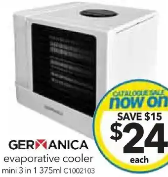 Cheap as Chips evaporative cooler mini 3 in 1 375ml offer