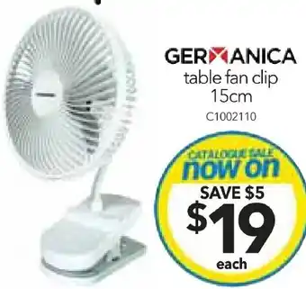 table fan clip 15cm