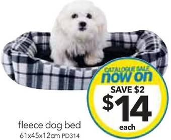 Cheap as Chips fleece dog bed offer
