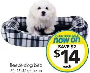 Cheap as Chips fleece dog bed offer