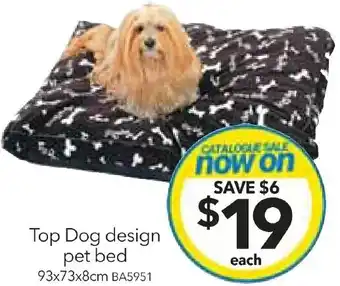 Top Dog design pet bed