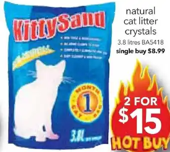 Cheap as Chips natural cat litter crystals offer