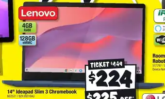 JB Hi-Fi 14" Ideapad Slim 3 Chromebook offer