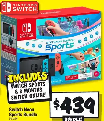 JB Hi-Fi Switch Neon Sports Bundle offer
