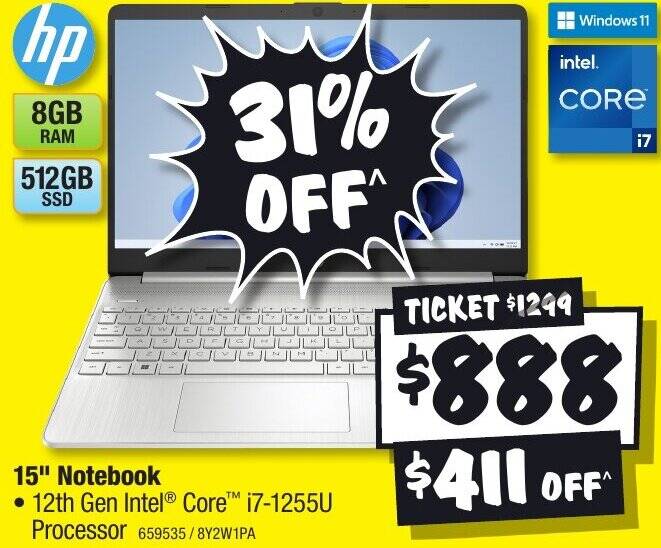 15" Notebook offer at JB HiFi