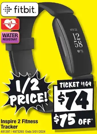 JB Hi-Fi Inspire 2 Fitness Tracker offer