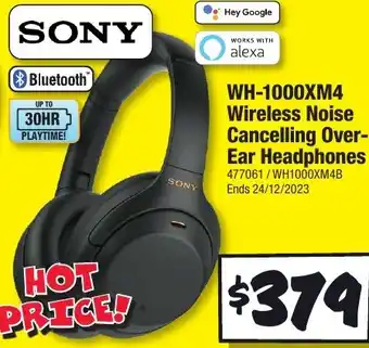 JB Hi-Fi WH-1000XM4 Wireless Noise Cancelling Over-Ear Headphones offer