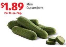 ALDI Mini Cucumbers offer