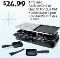 ALDI Ambiano Raclette Grill or Electric Fondue Pot offer