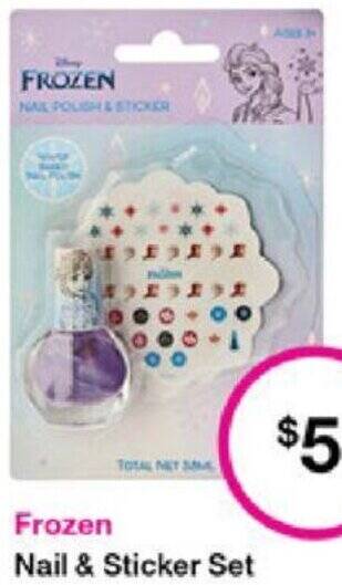 Priceline Frozen Nail & Sticker Set offer