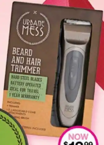 Priceline URBANE MESS BEARD AND HAIR TRIMMER offer