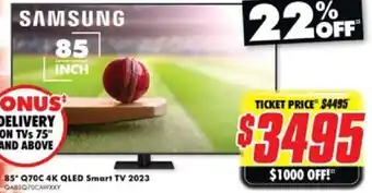 85" Q70C 4K QLED Smart TV 2023