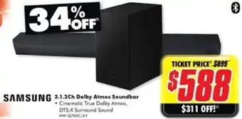 The Good Guys SAMSUNG 3.1.2Ch Dolby Atmos Soundbar offer