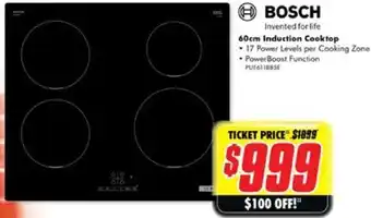 The Good Guys 60cm Induction Cooktop offer