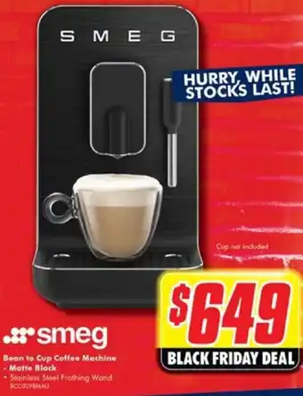 The Good Guys Bean to Cup Coffee Machine - Matte Black offer