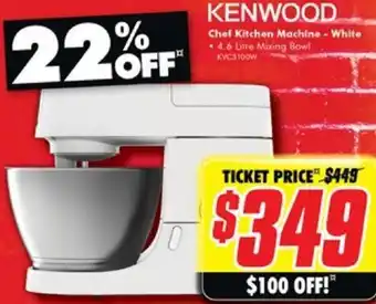 The Good Guys Chef Kitchen Machine - White offer