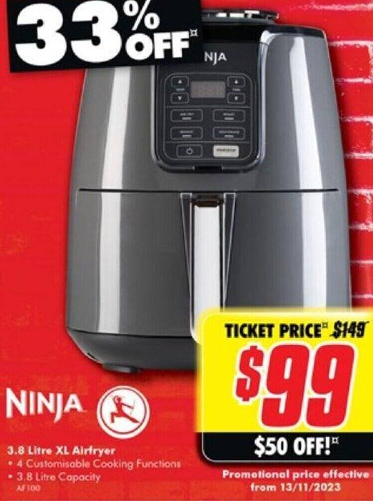 3.8 Litre XL Airfryer offer at The Good Guys