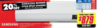 The Good Guys C2.5kW H3.2kW Reverse Cycle Split System offer