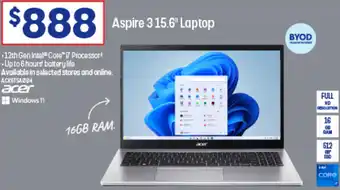 Officeworks Aspire 315.6" Laptop offer