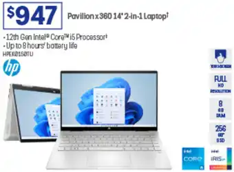 Officeworks Pavilion x360 14' 2-in-1 Laptop offer