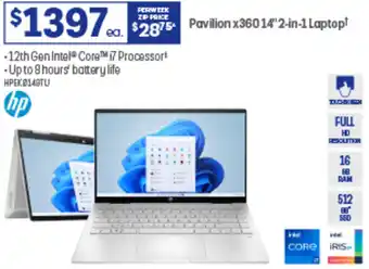 Officeworks Pavilion x360 14 2-in-1 Laptop offer