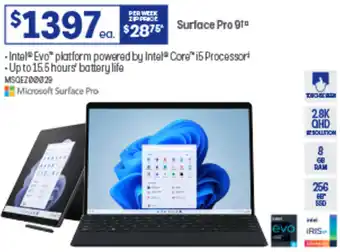 Officeworks Surface Pro 9 offer