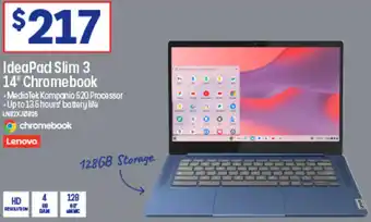 Officeworks IdeaPad Slim 3 14" Chromebook offer
