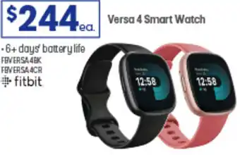 Officeworks Versa 4 Smart Watch offer