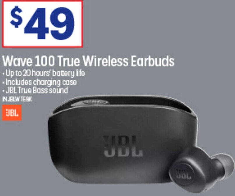 Wave 100 True Wireless Earbuds offer at Officeworks