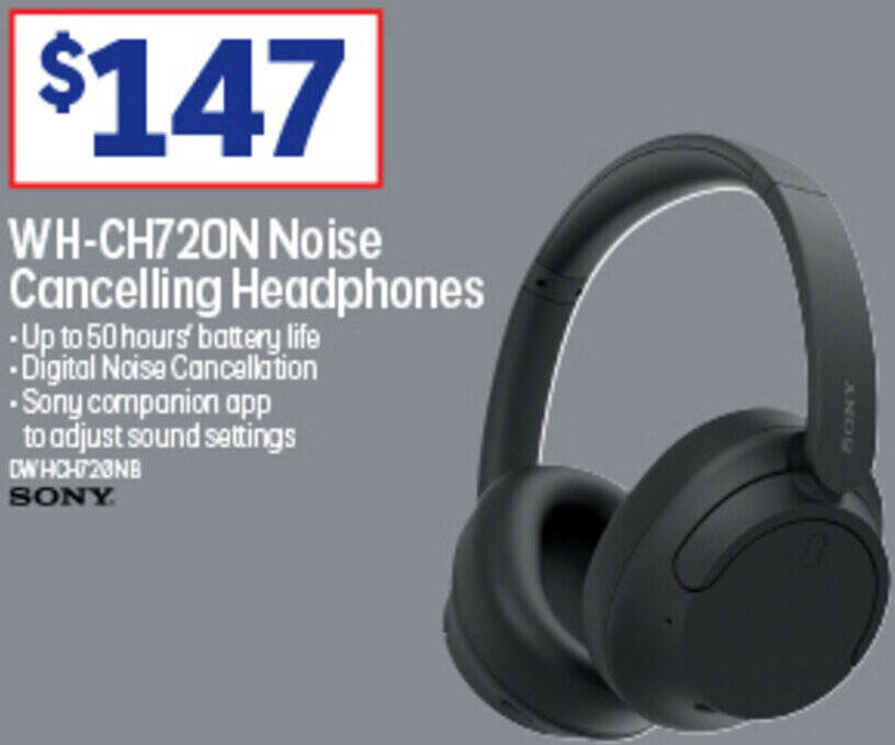 WHCH720N Noise Cancelling Headphones offer at Officeworks
