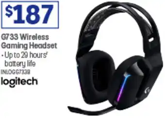 Officeworks G733 Wireless Gaming Headset offer