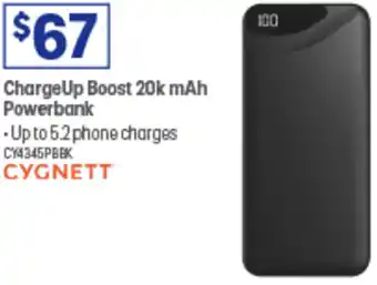 ChargeUp Boost 20k mAh Powerbank