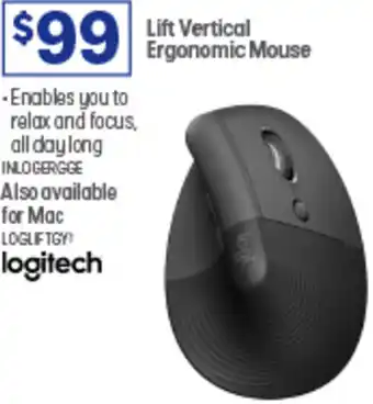 Officeworks Lift Vertical Ergonomic Mouse offer