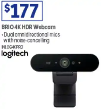 Officeworks BRIO 4K HDR Webcam offer