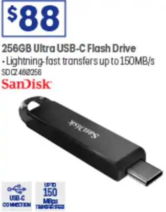 Officeworks 256GB Ultra USB-C Flash Drive offer