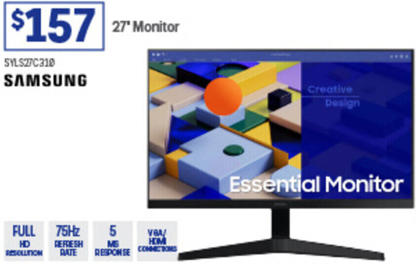 27 Monitor offer at Officeworks
