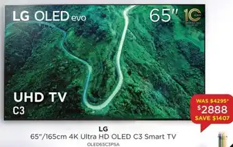 65"/165cm 4K Ultra HD OLED C3 Smart TV