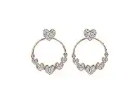 Bevilles Jewellery Bronzallure Hoop Earrings Hearts offer