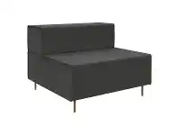 LivingStyles Flexi Fabric Lounge Chair, Charcoal Ash offer
